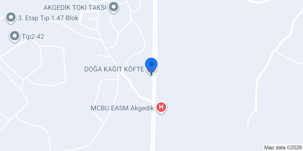DOĞA KAĞIT KÖFTE konumu