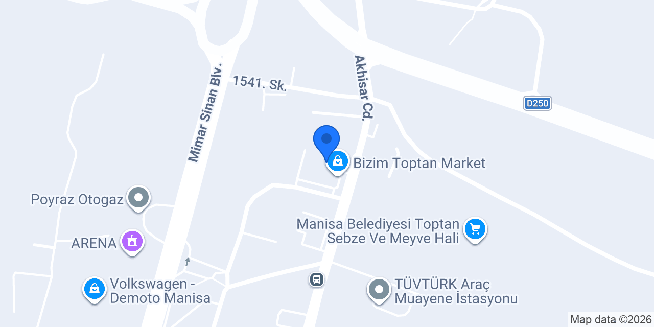 Anadolu Gıda Manisa konumu