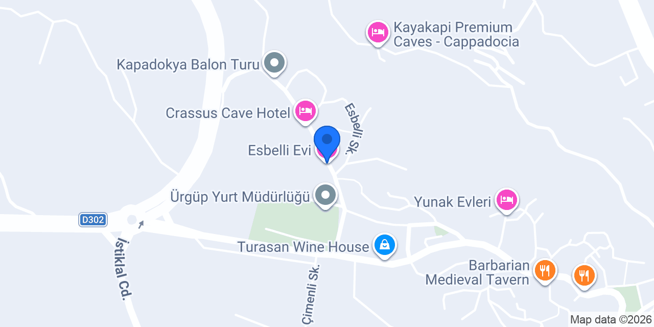 Esbelli Evi konumu