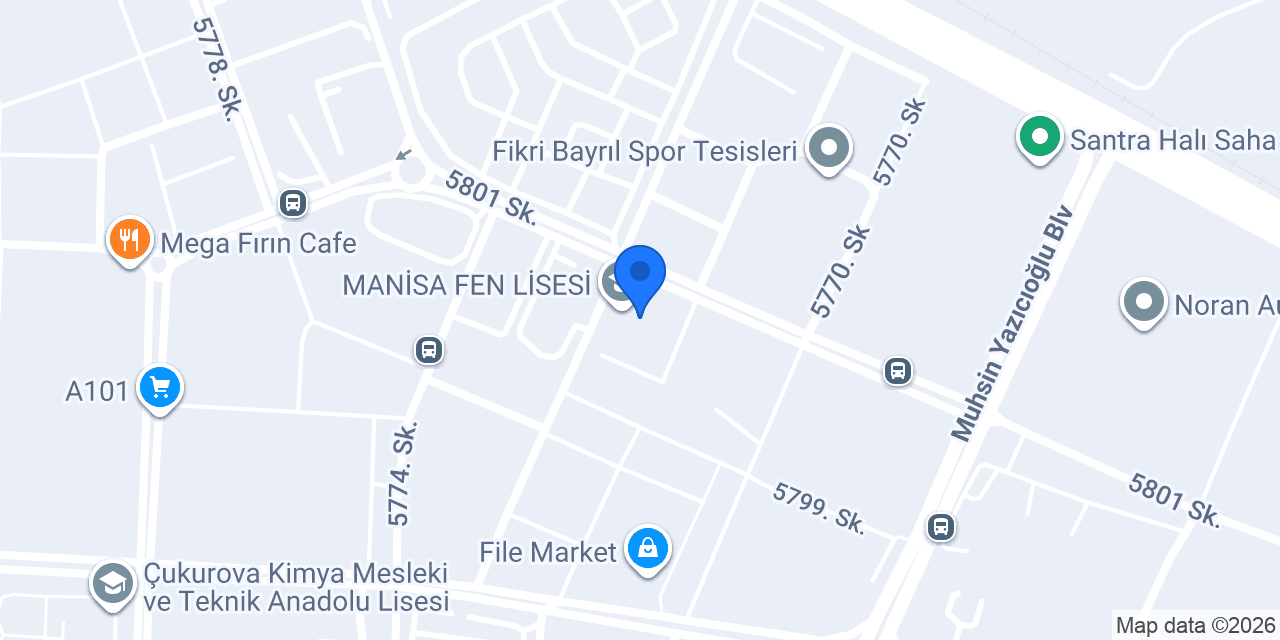 MANİSA FEN LİSESİ konumu