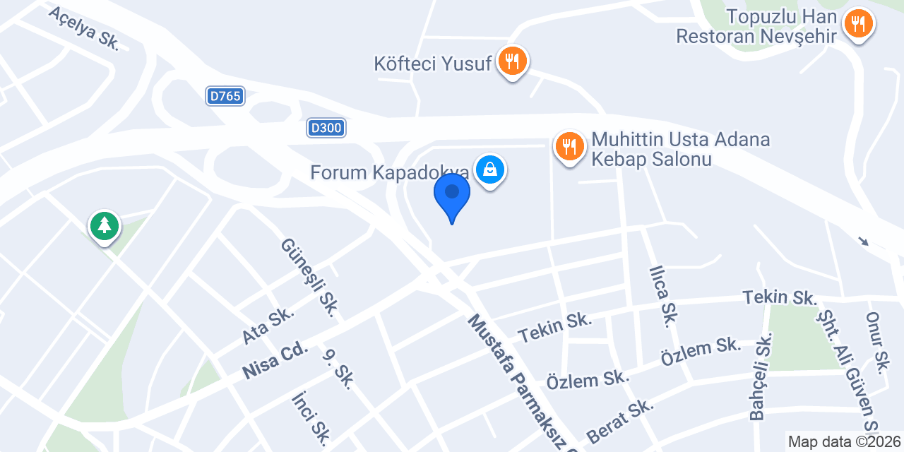 5M Migros - Nevşehir Forum Şubesi konumu