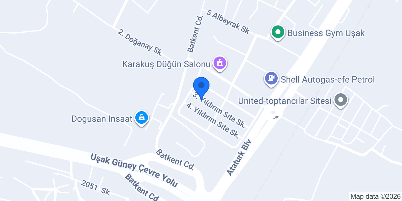 Uşak Murat halı yıkama konumu