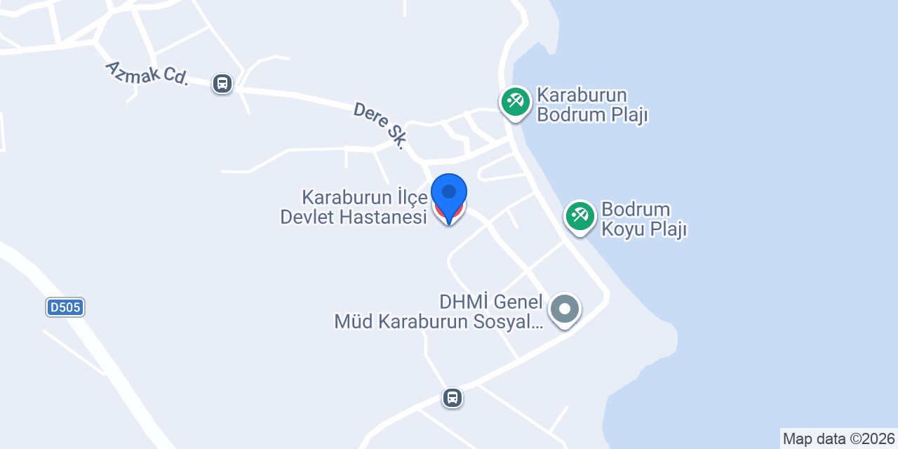 Karaburun İlçe Devlet Hastanesi konumu