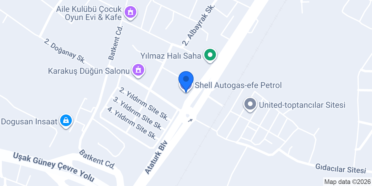 Shell Autogas-efe Petrol konumu