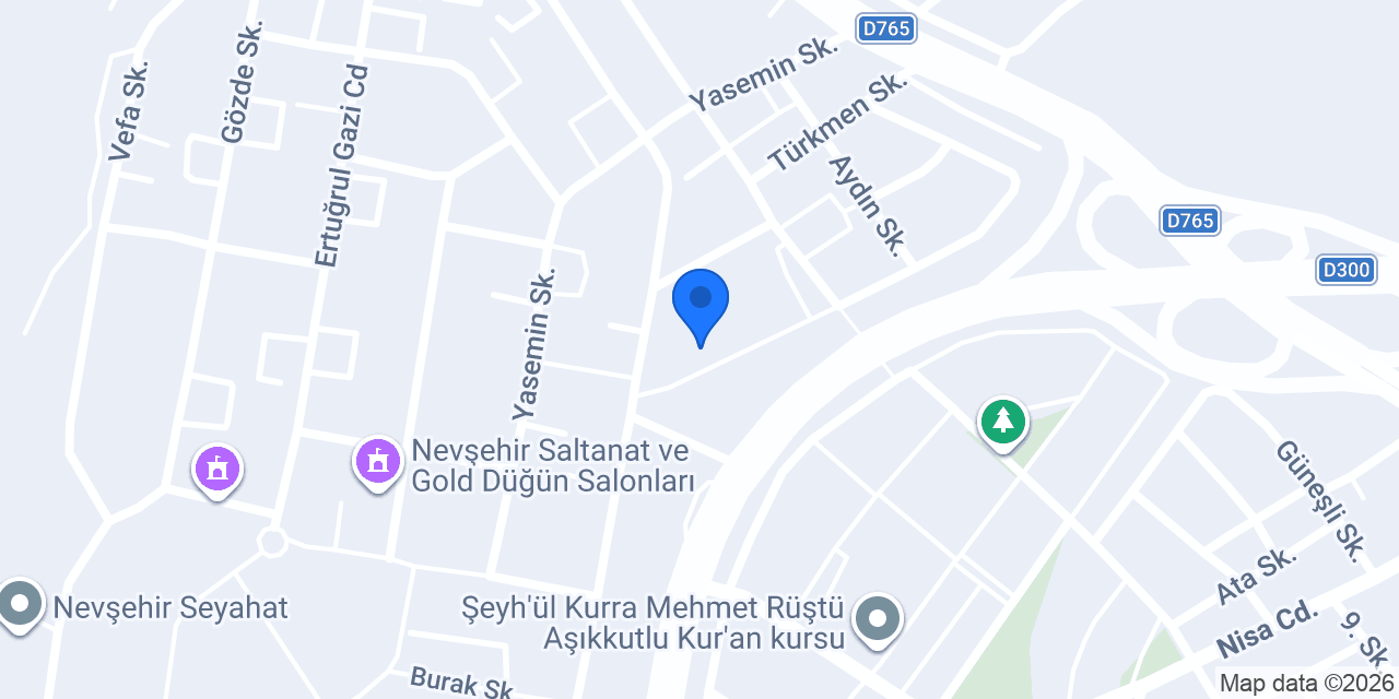 Nevşehir Özel Direksiyon Eğitimi konumu