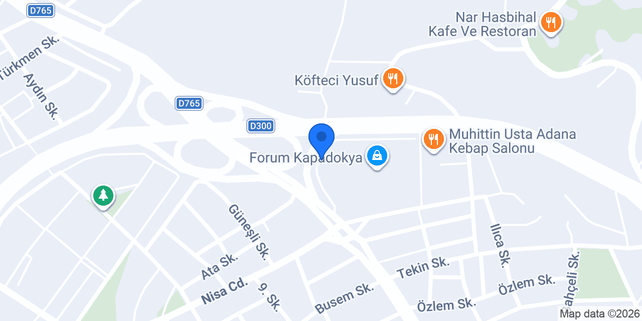 Hatemoğlu Forum Kapadokya konumu