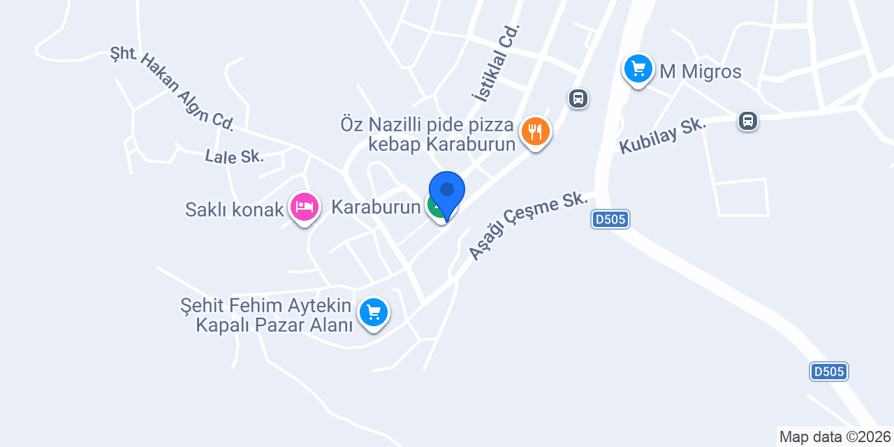 Yeni Karaburun Eczanesi konumu