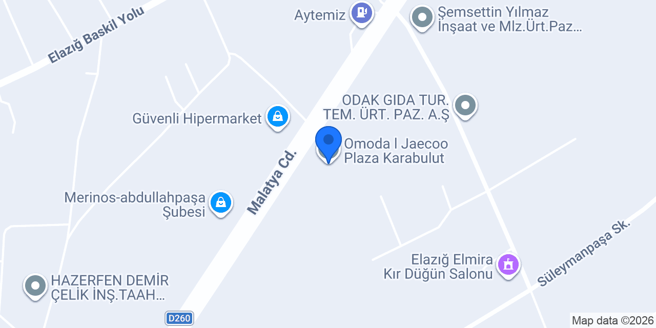 Jaecoo Plaza Karabulut konumu