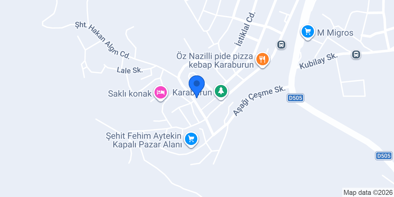 KARABURUN BELEDİYESİ konumu
