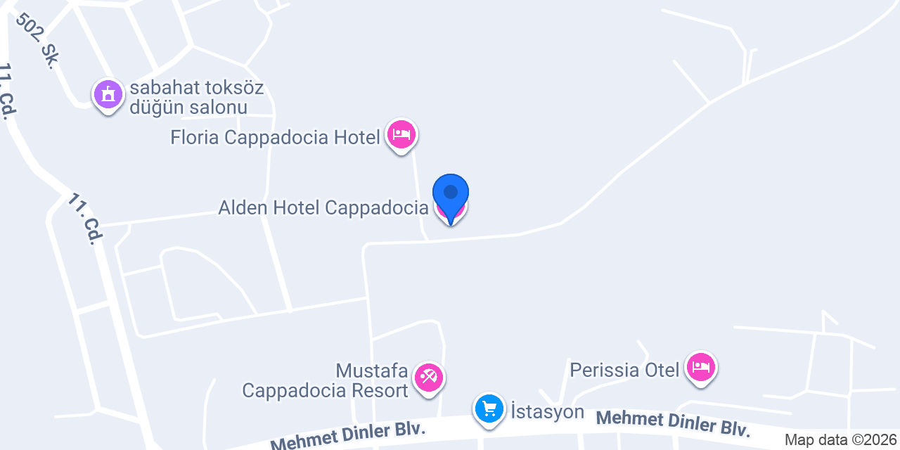 Alden Hotel Cappadocia konumu