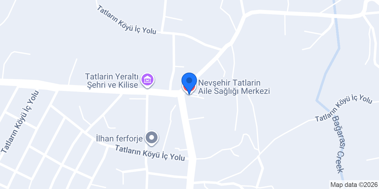 Nevşehir Tatlarin Aile Sağlığı Merkezi konumu