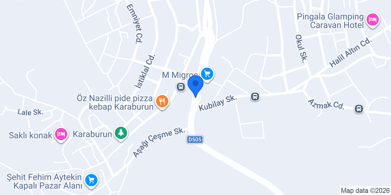 AHU Mimarlık konumu