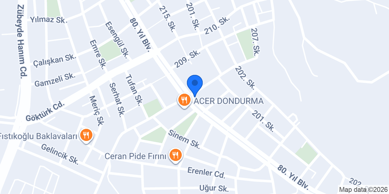 Merkez Kayseri Pide konumu