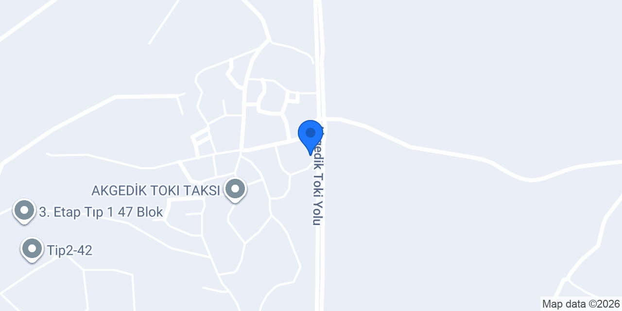 Akgedik İlkokulu konumu