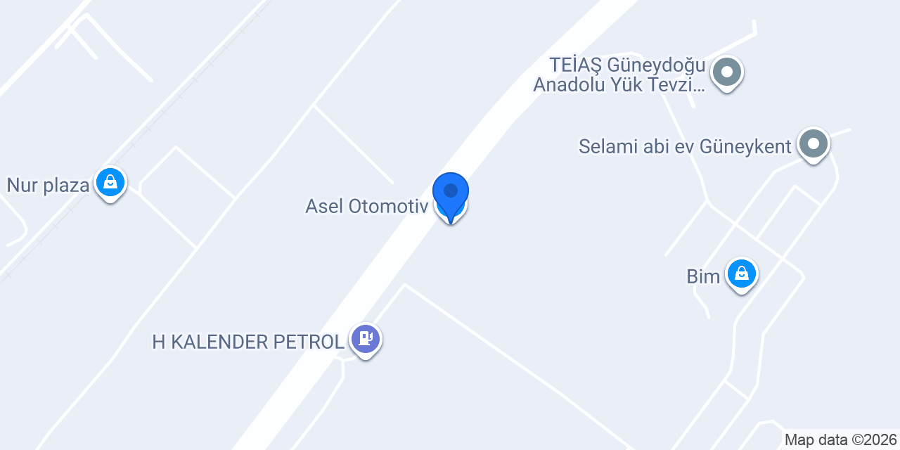 Asel Otomotiv konumu