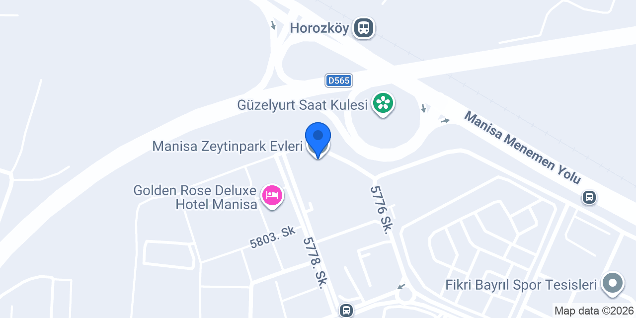 Manisa Zeytinpark Evleri konumu