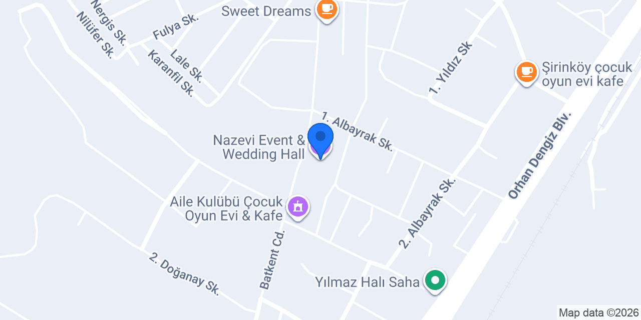 Nazevi Event & Wedding Hall konumu