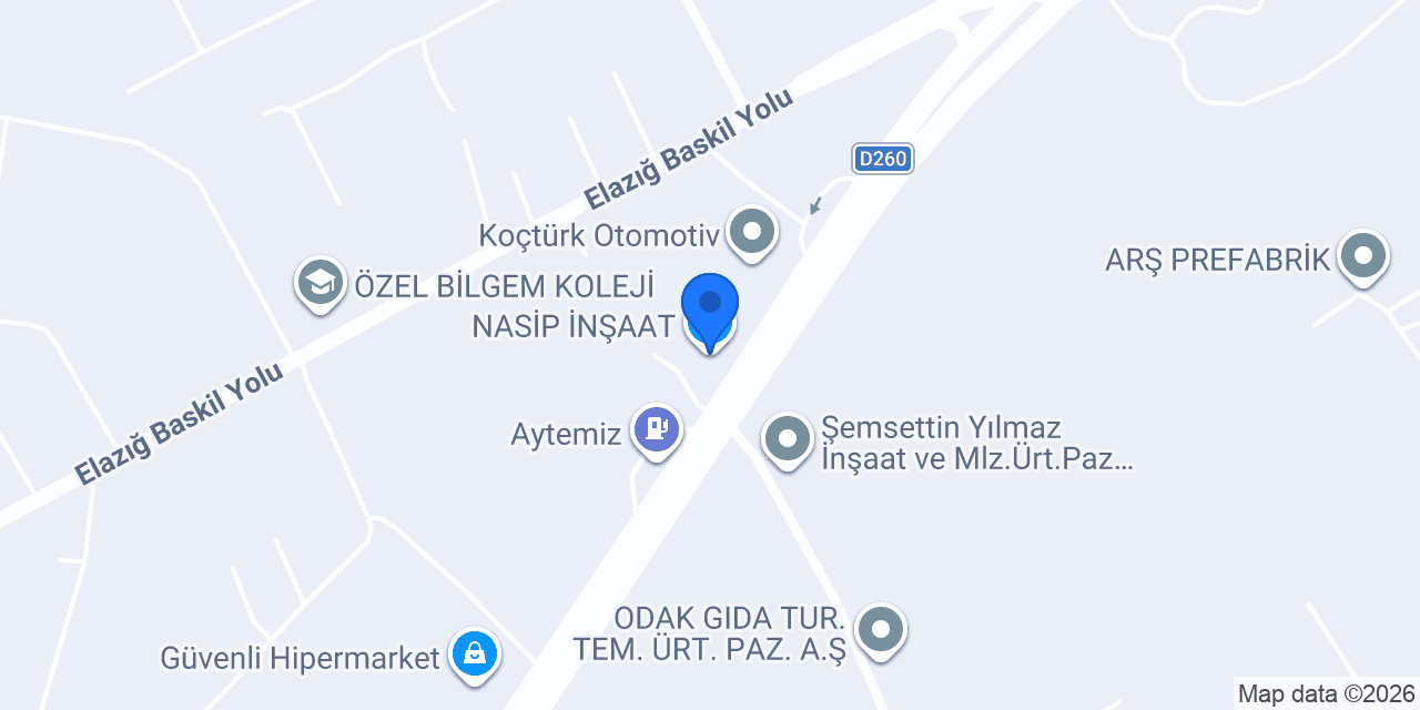NASİP İNŞAAT konumu
