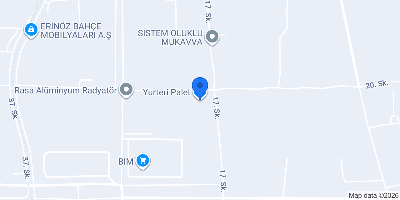 Yurteri Palet konumu