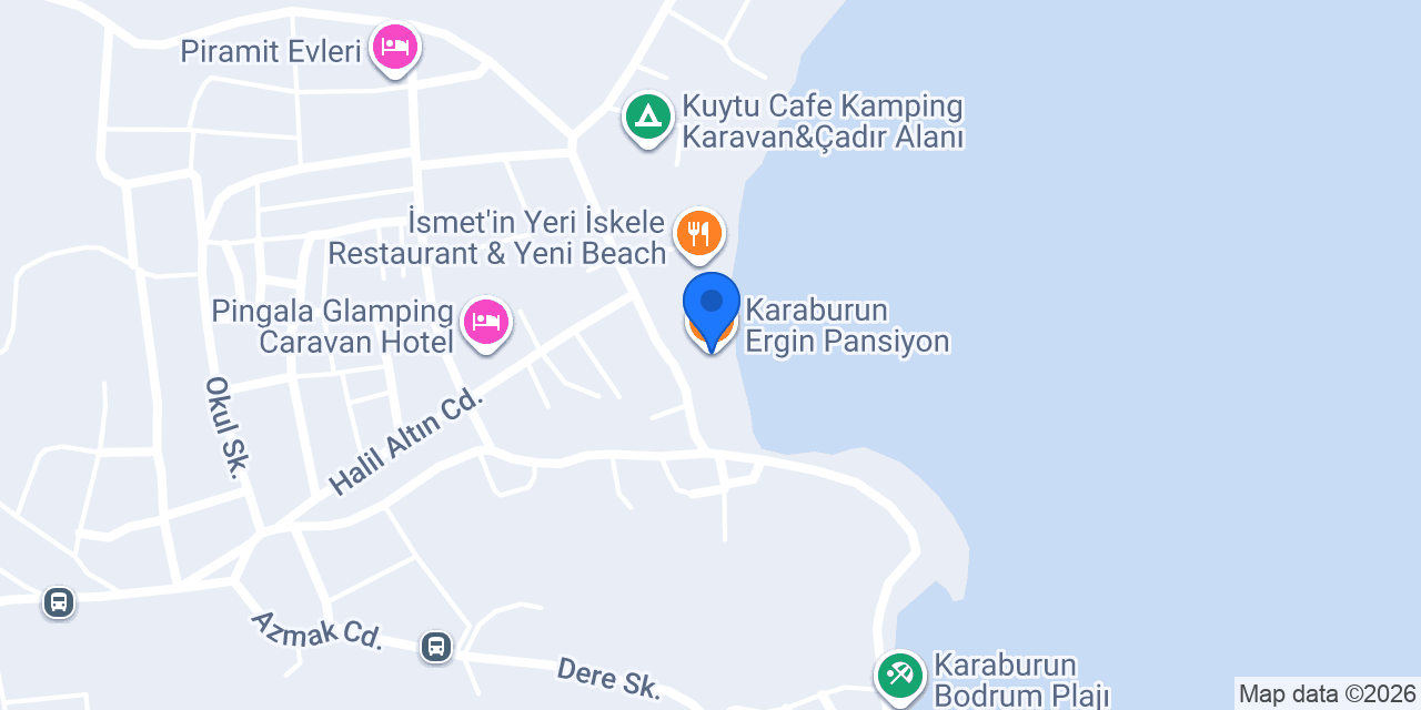 Karaburun Ergin Pansiyon konumu