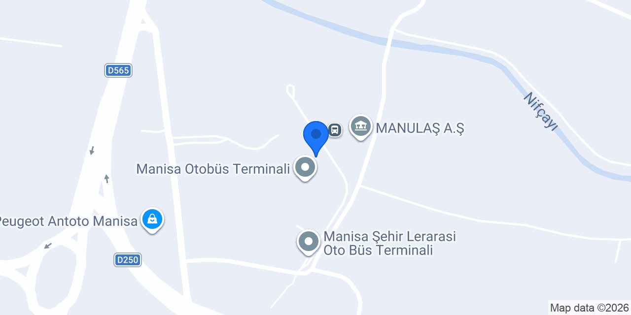 Manisa otogar taksi konumu