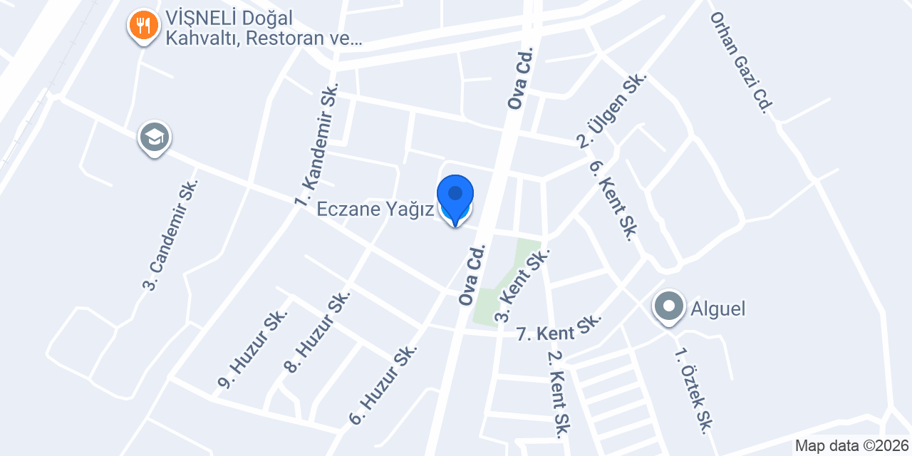 Eczane Yağız konumu