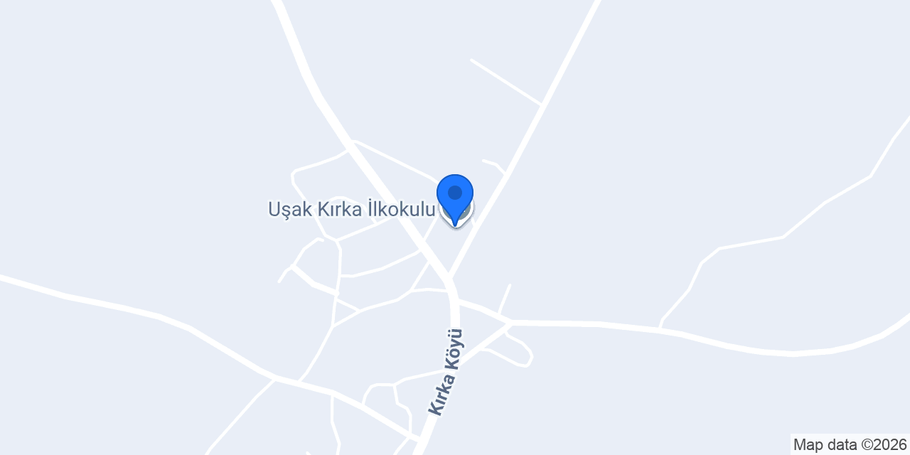 Uşak Kırka İlkokulu konumu