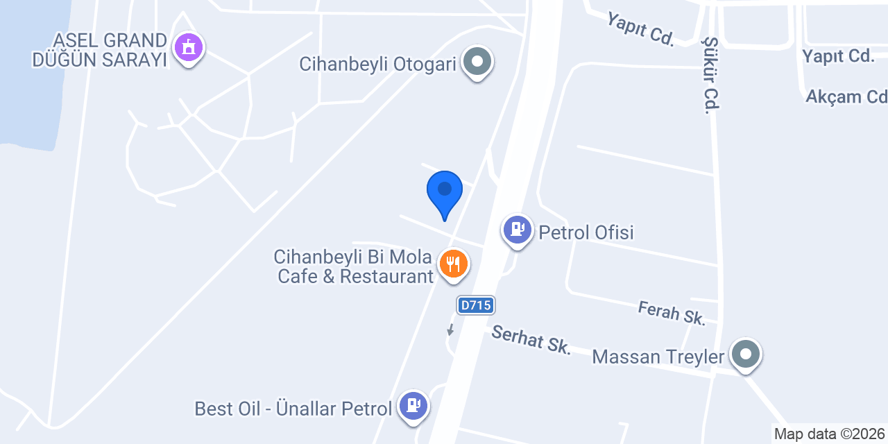 Cihanbeyli Otogar Taksi konumu