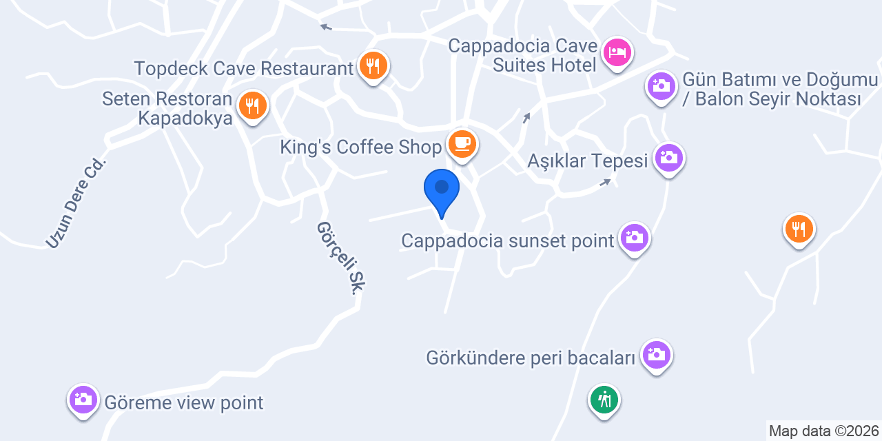 Gedik Cave Hotel konumu