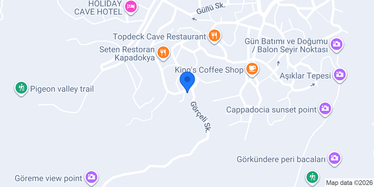 Hills Cave Hotel konumu