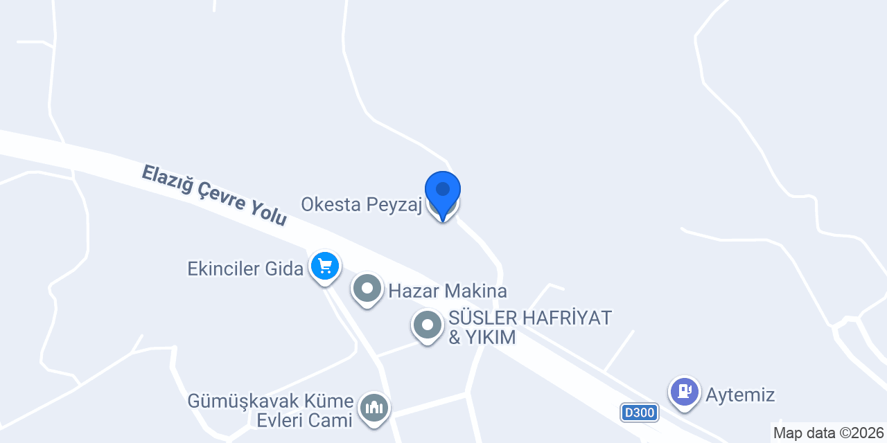 Okesta Peyzaj konumu