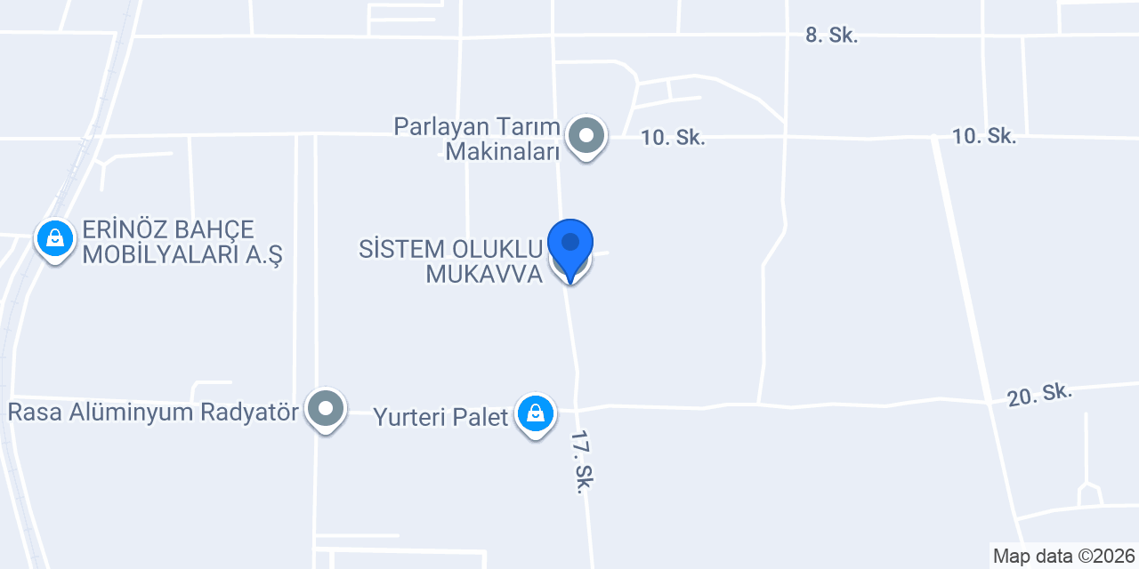 SİSTEM OLUKLU MUKAVVA konumu
