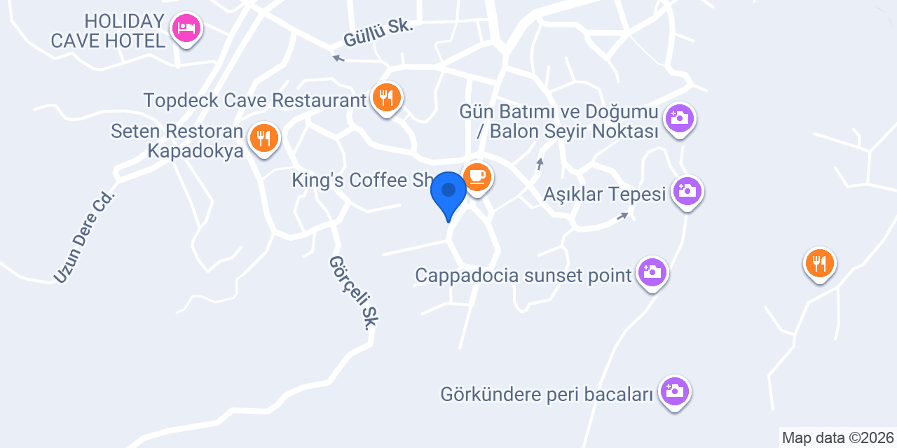 Göreme Escape Cave konumu