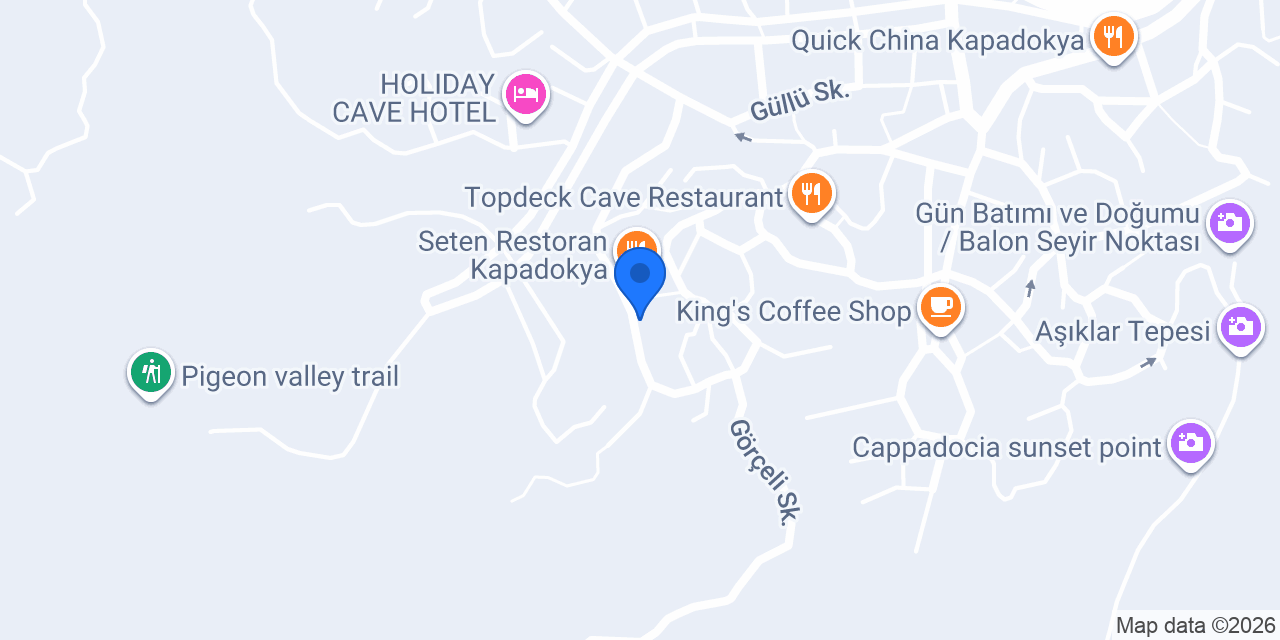 Koza Cave Hotel konumu
