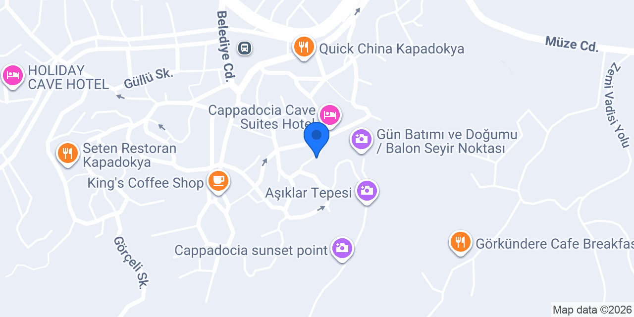 Amber Cave Suites & Breakfast | Cappadocia konumu