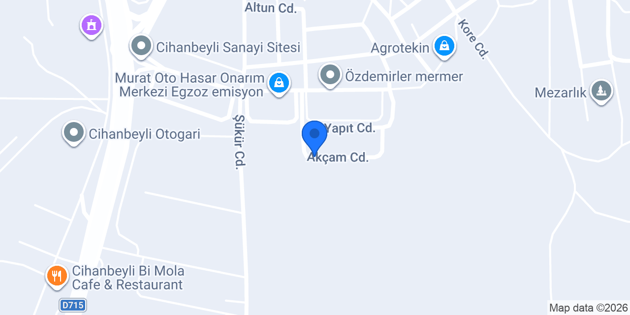 Belinay Mobilya konumu