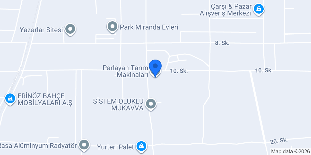Parlayan Tarım Makinaları konumu