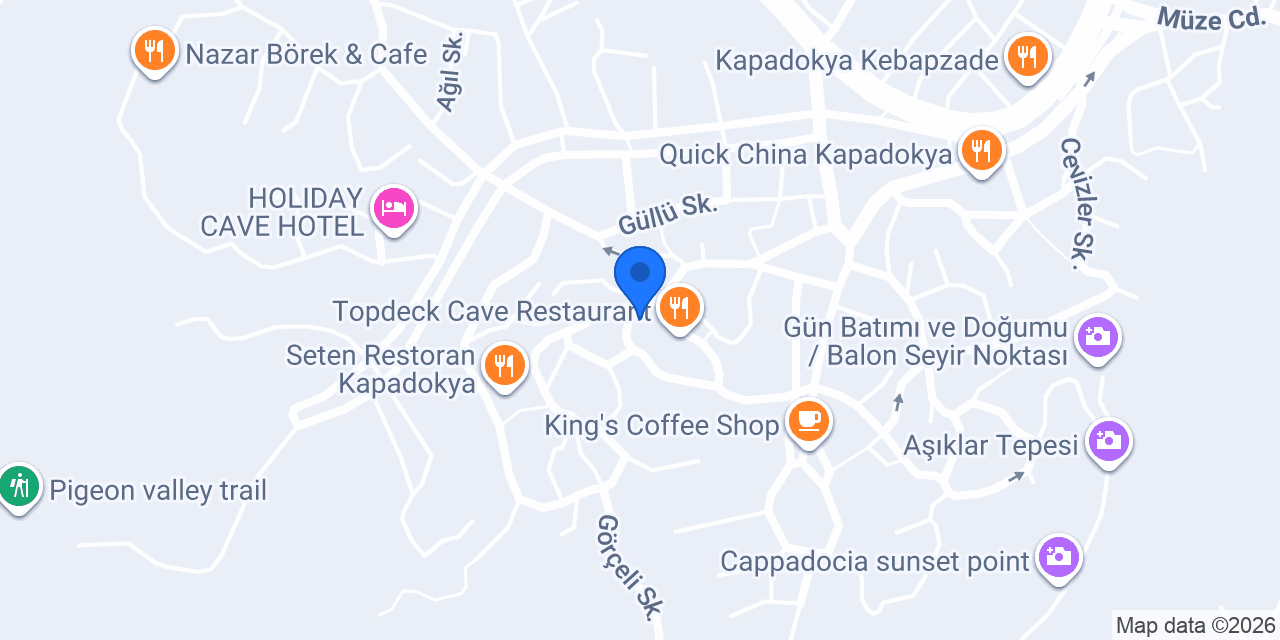 King Rooftop Restaurant konumu