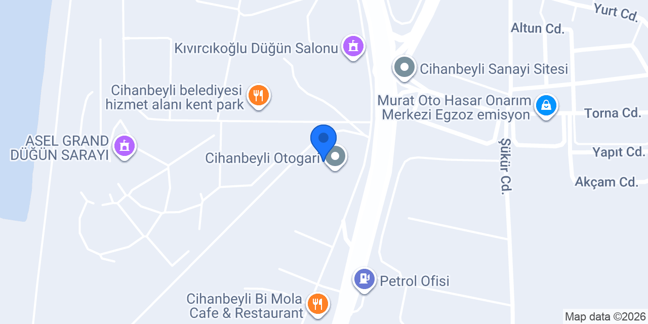 Otogar Taksi konumu