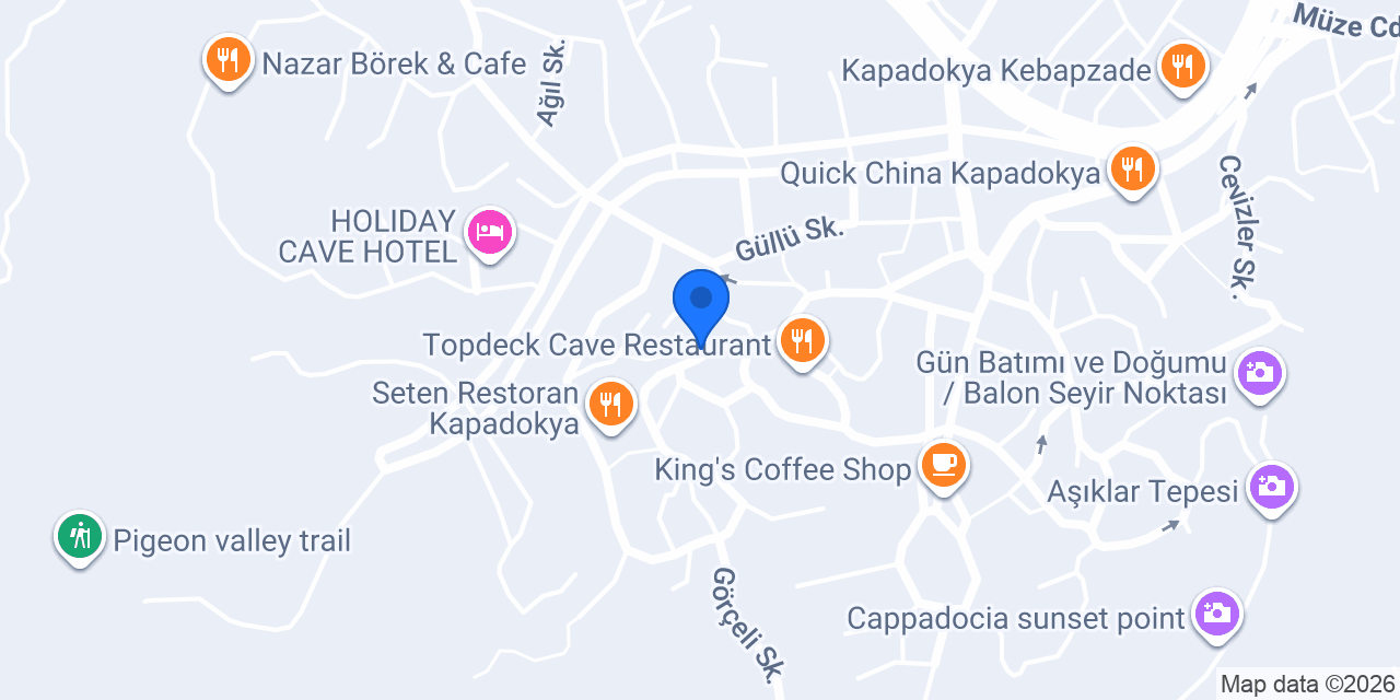 Aydınlı Cave Hotel konumu