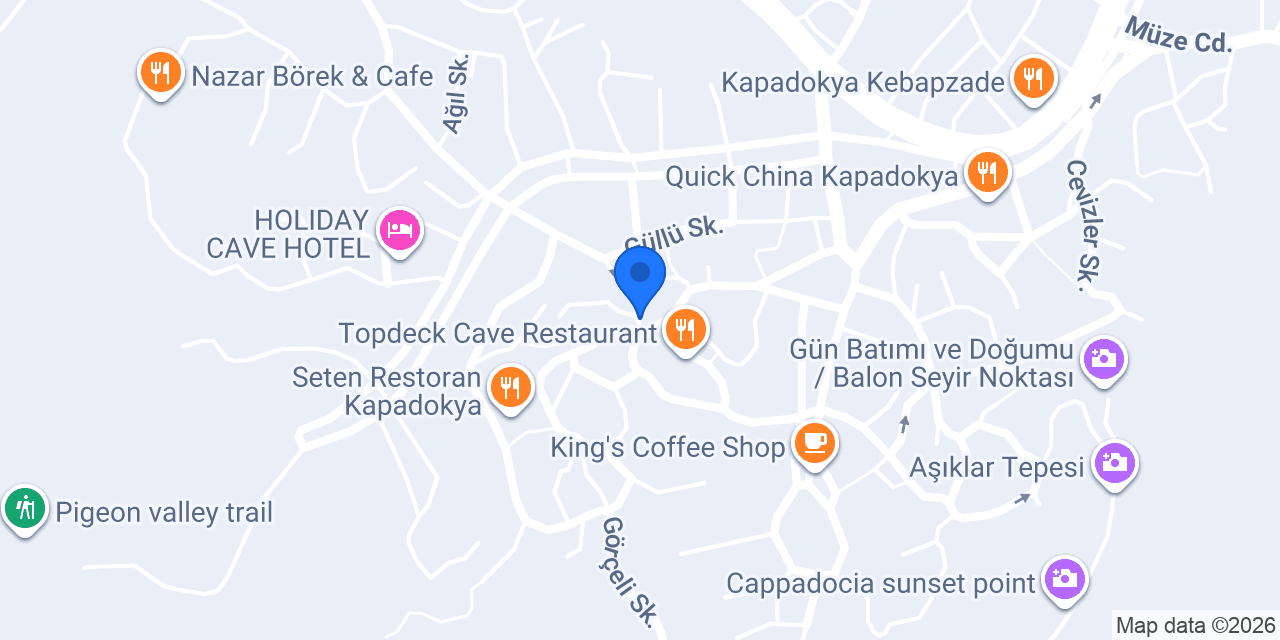 Luvi Cave Hotel konumu