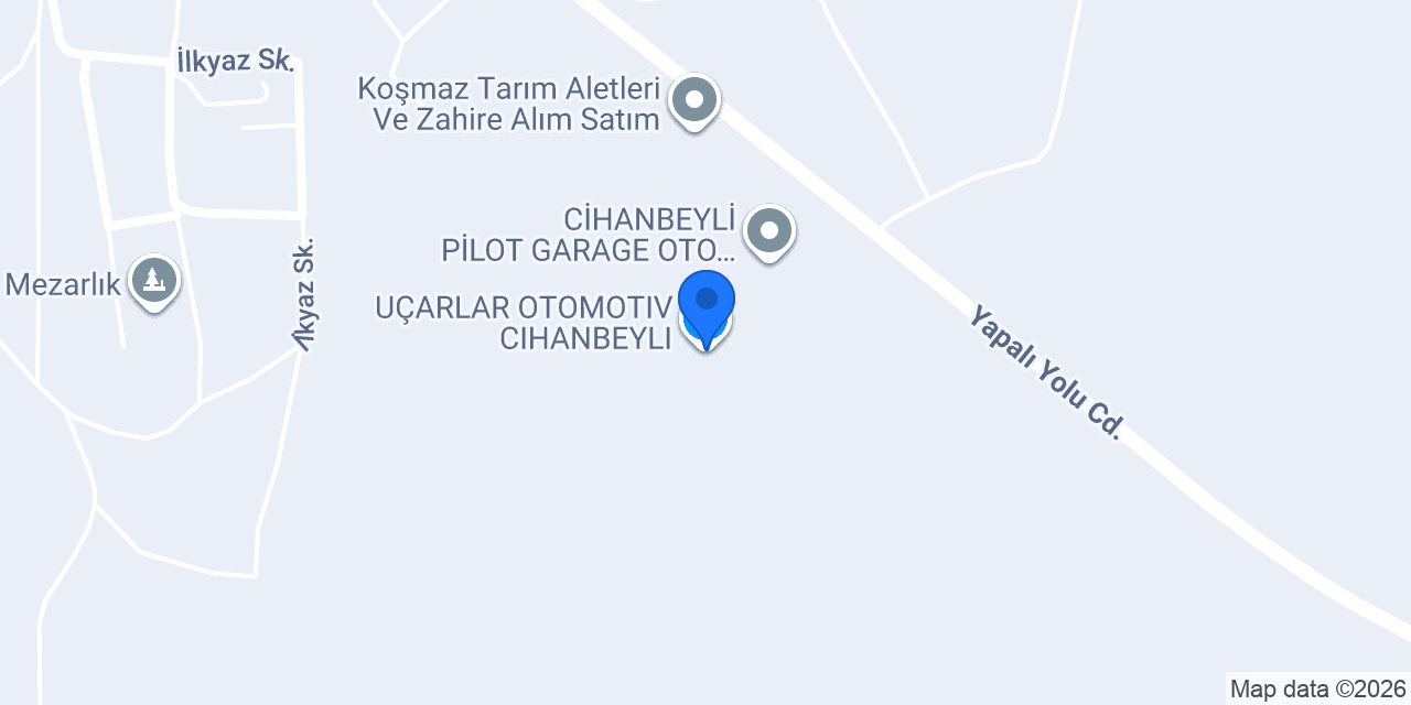 UÇARLAR OTOMOTIV CIHANBEYLI konumu