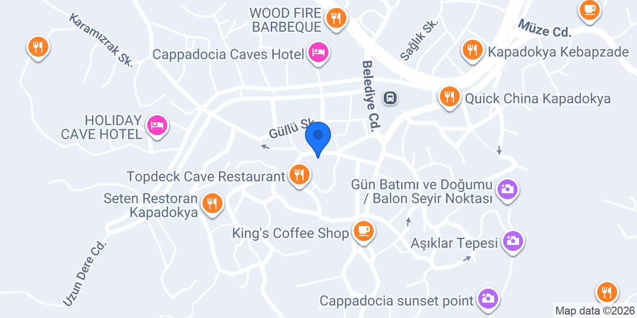 İnci Cave Restaurant konumu