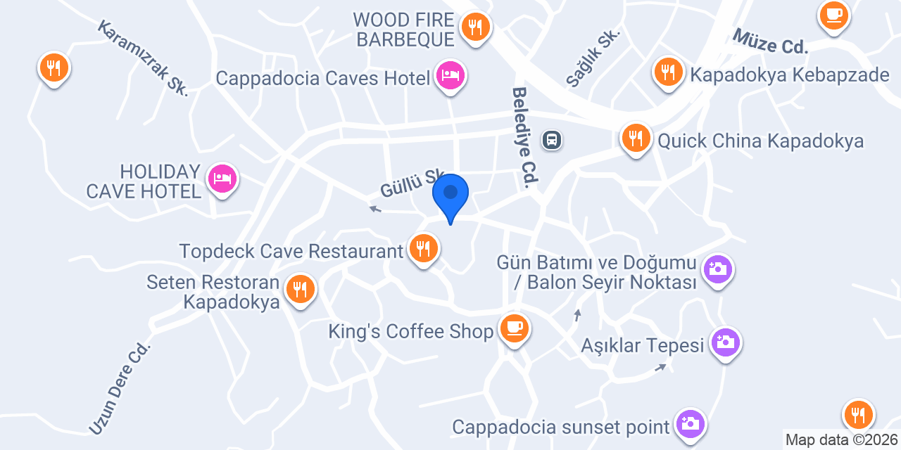 Cozy cave cafe konumu