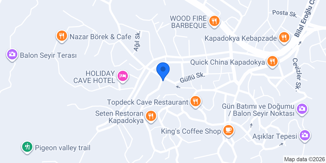 Güven Cave Hotel konumu