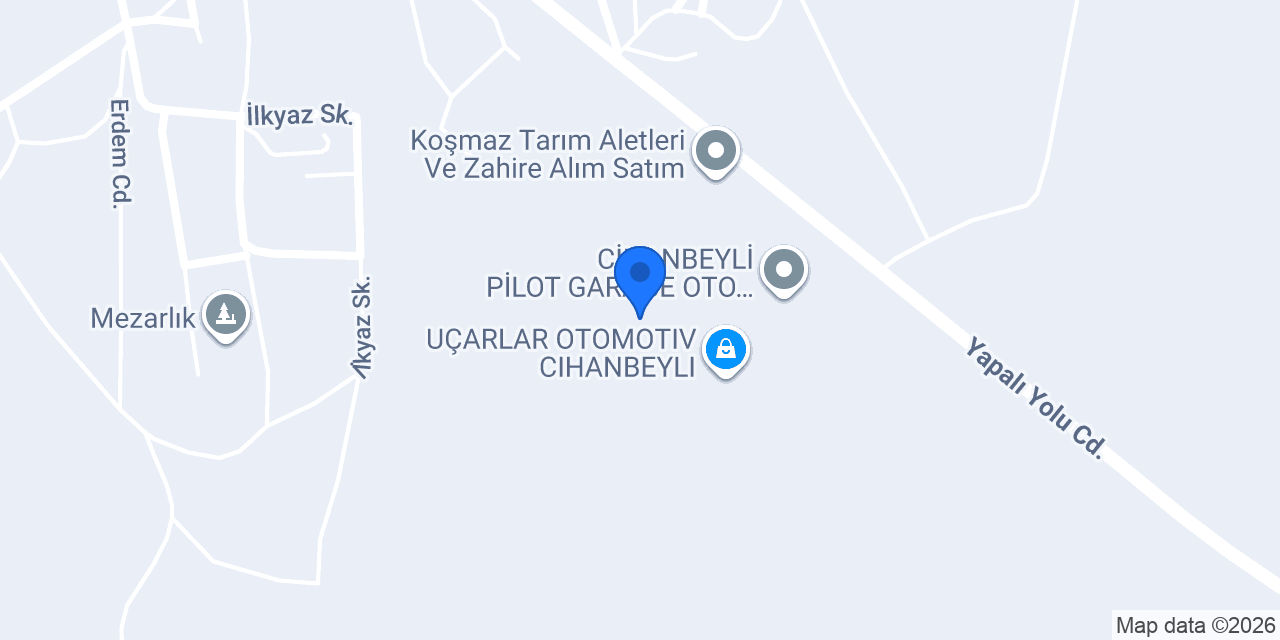 Kazel Otomotiv konumu