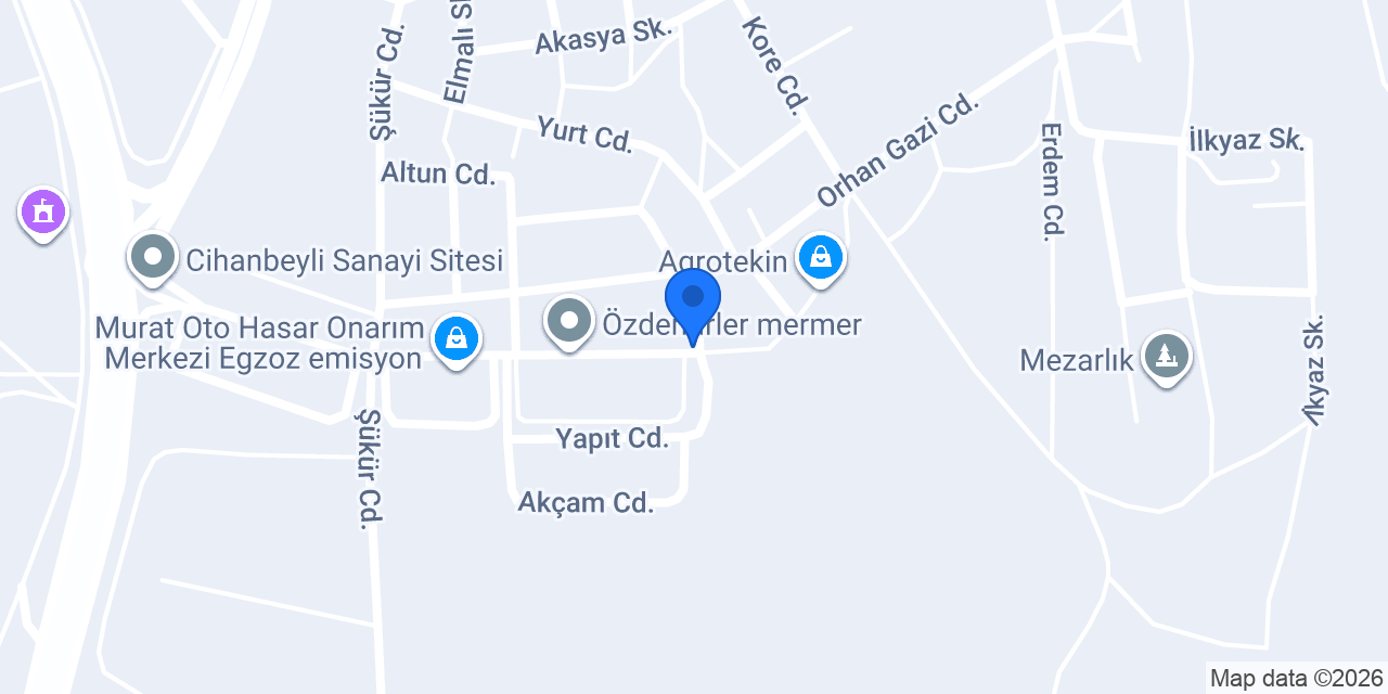 SEZGİN PVC ALÜMİNYUM konumu