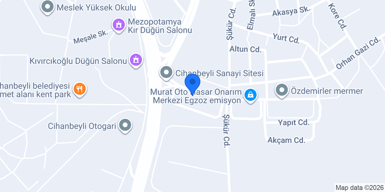 Cihanbeyli Otoman Tic. Yedek Parça ve Servisi konumu