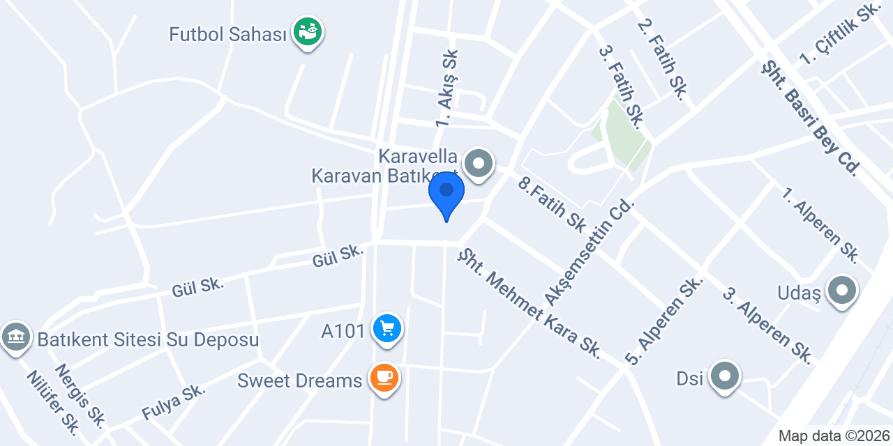Uşak Batı Koleji konumu