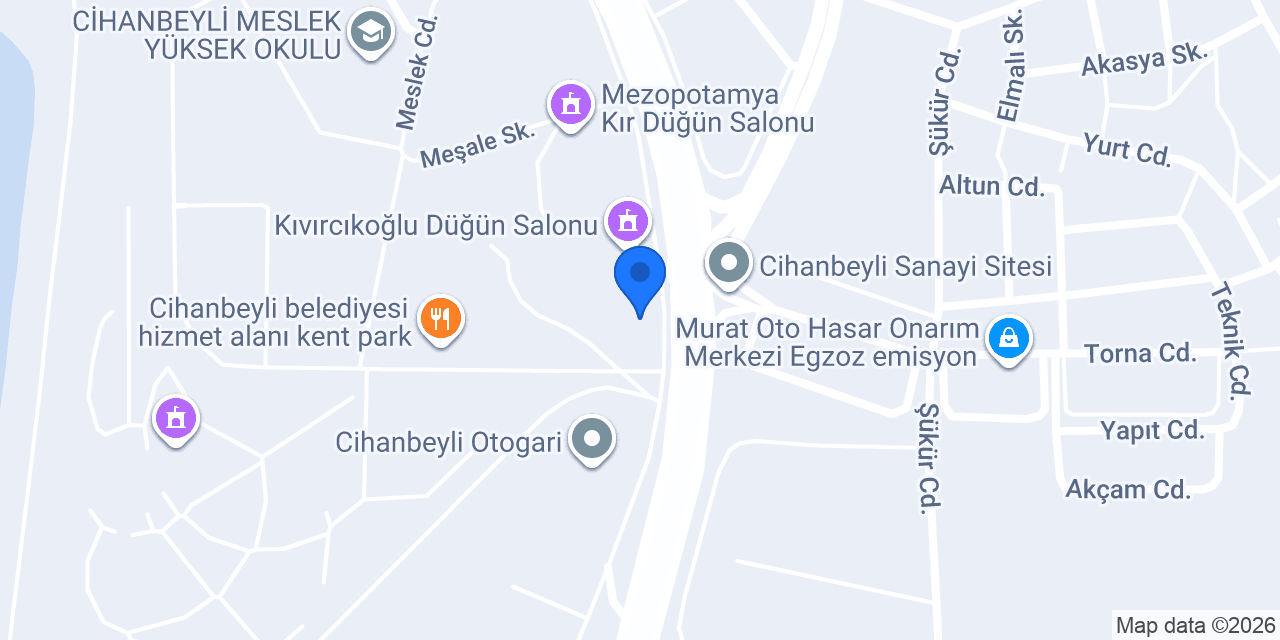 Yoldere Yapı İnşaat konumu